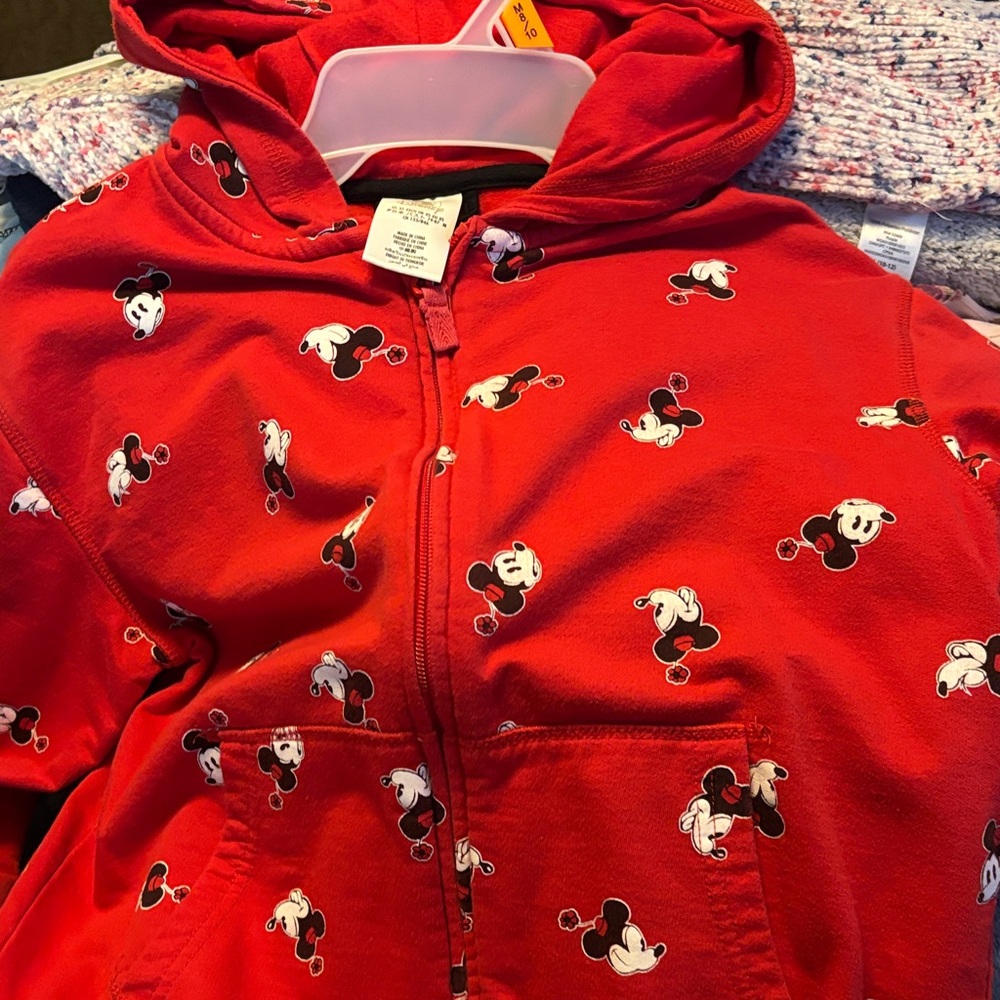 Disney Red Mickey Mouse Kids Sweatshirt